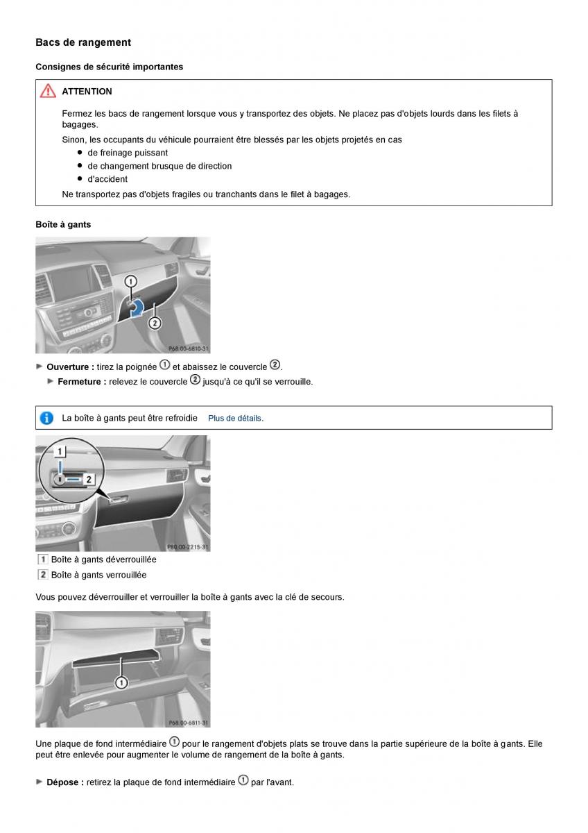 Mercedes Benz ML class II W164 manuel du proprietaire / page 327