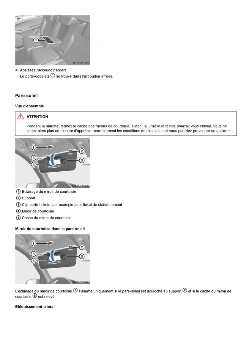 Mercedes Benz ML class II W164 manuel du proprietaire / page 342