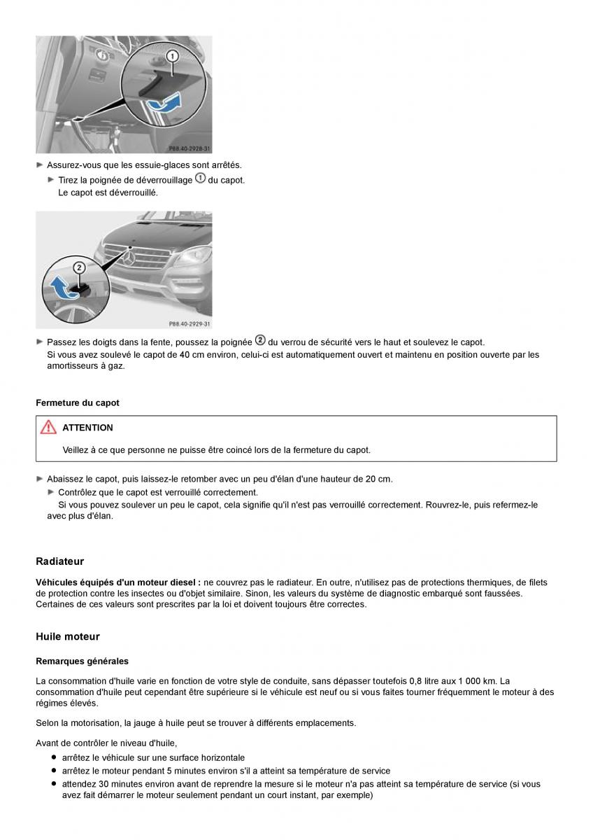 Mercedes Benz ML class II W164 manuel du proprietaire / page 357