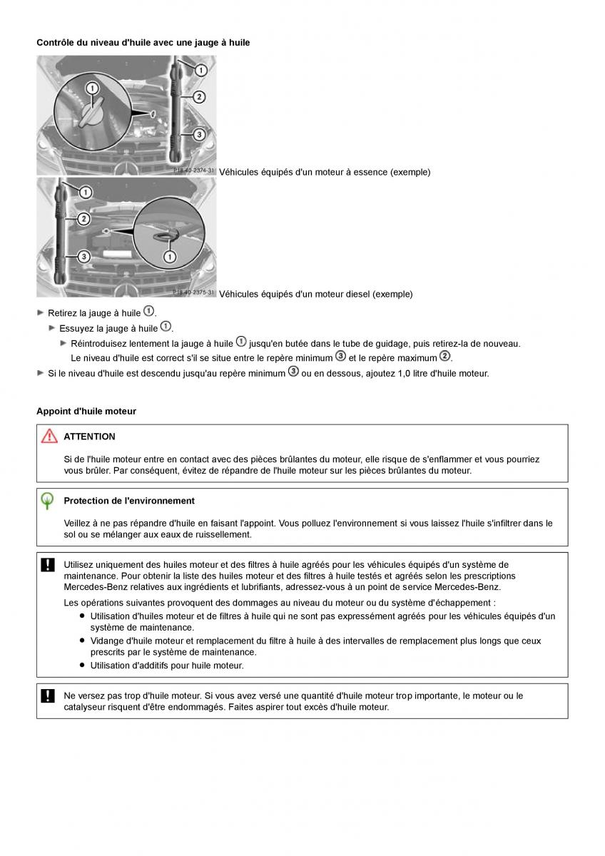 Mercedes Benz ML class II W164 manuel du proprietaire / page 358