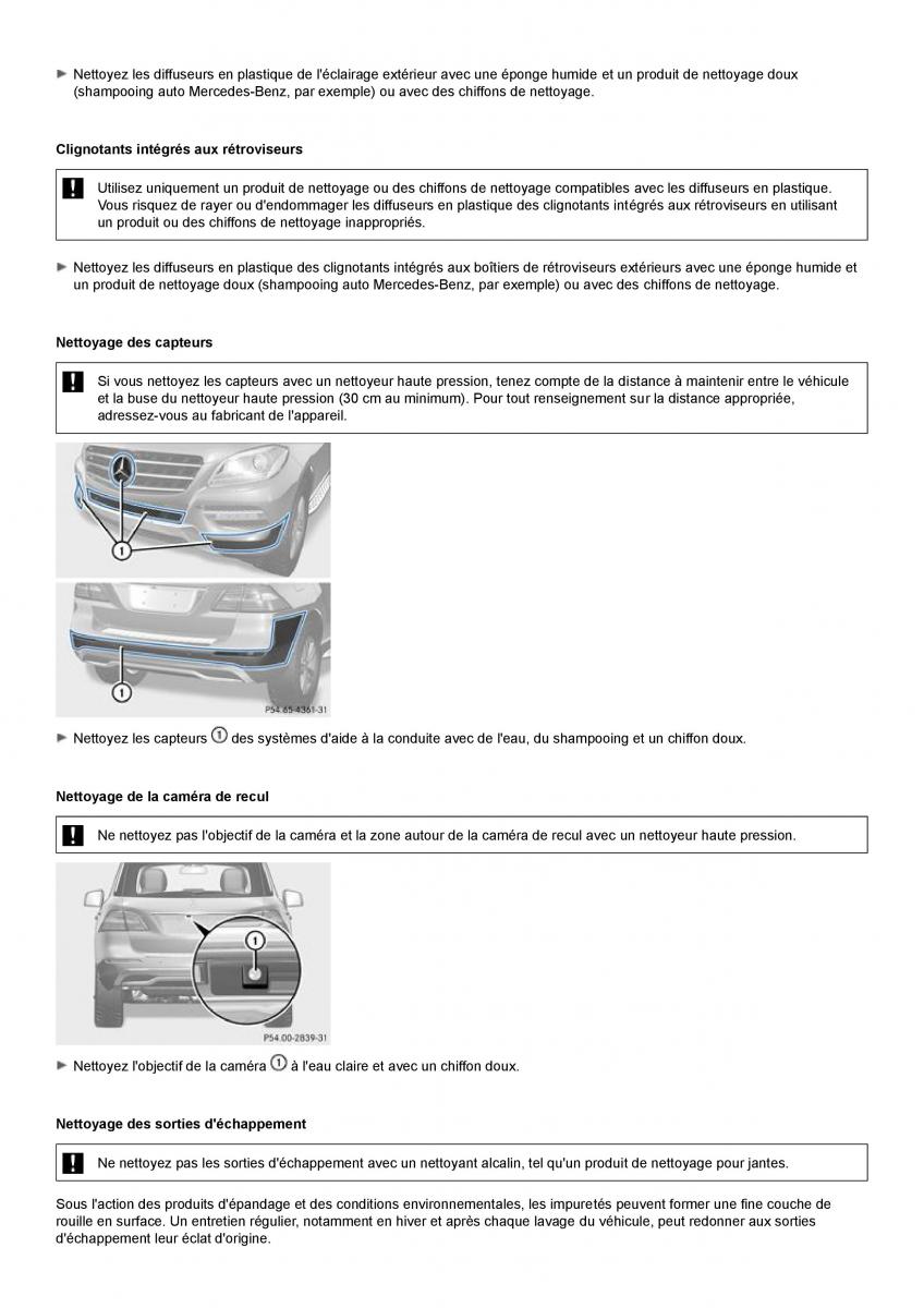 Mercedes Benz ML class II W164 manuel du proprietaire / page 368