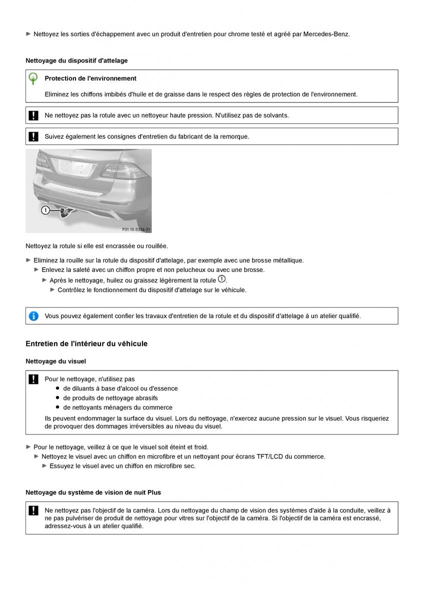 Mercedes Benz ML class II W164 manuel du proprietaire / page 369