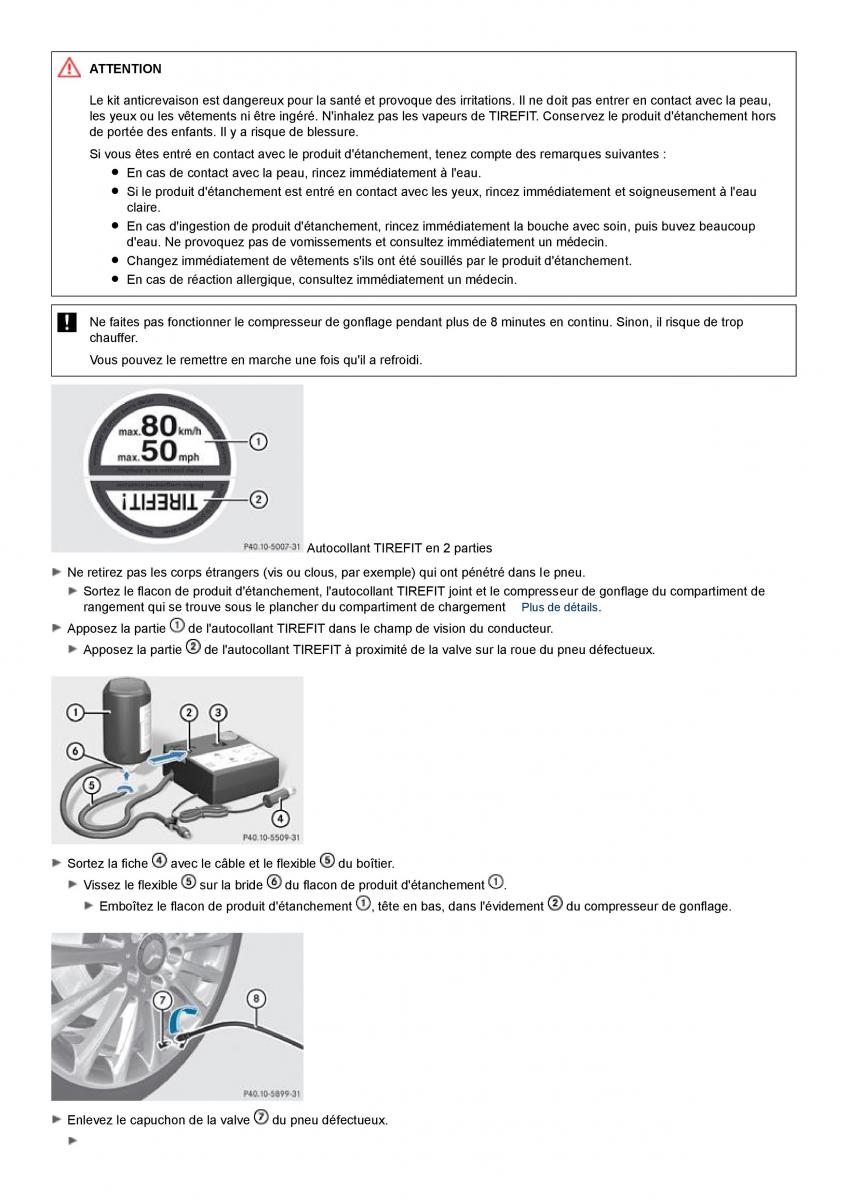 Mercedes Benz ML class II W164 manuel du proprietaire / page 377