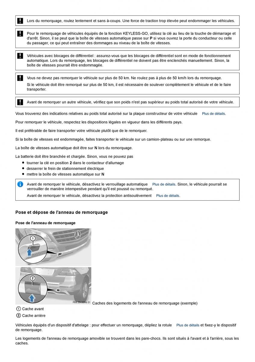 Mercedes Benz ML class II W164 manuel du proprietaire / page 386