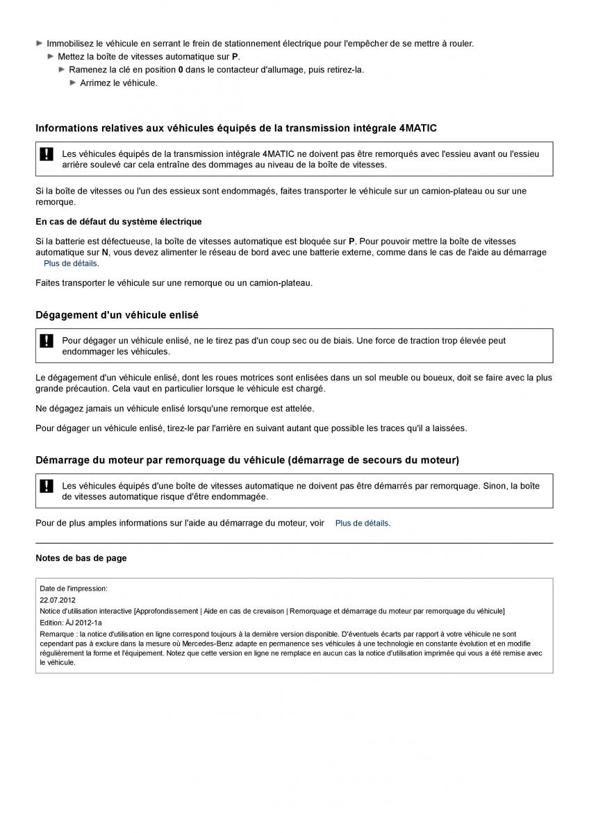 Mercedes Benz ML class II W164 manuel du proprietaire / page 388