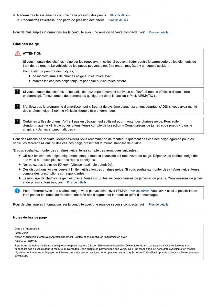 Mercedes Benz ML class II W164 manuel du proprietaire / page 397