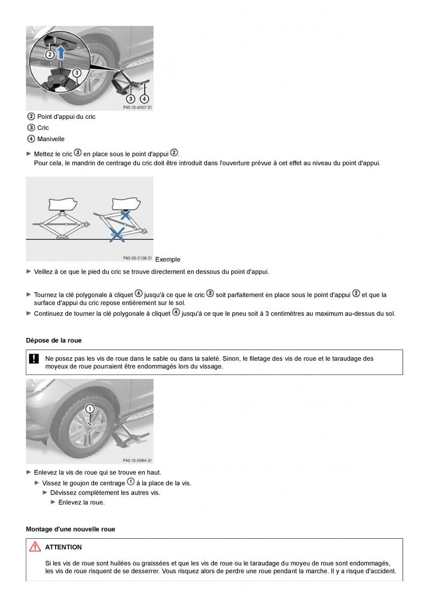 Mercedes Benz ML class II W164 manuel du proprietaire / page 407