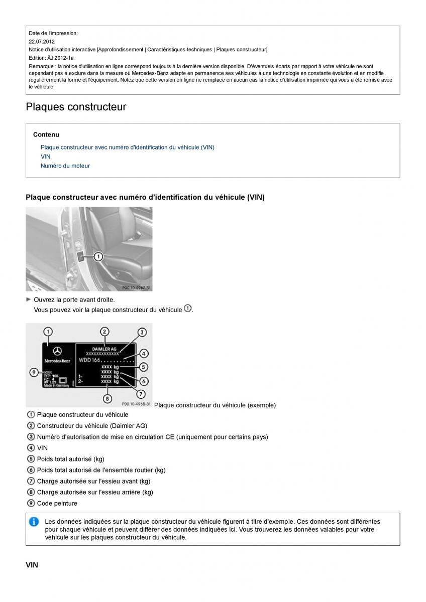 Mercedes Benz ML class II W164 manuel du proprietaire / page 427