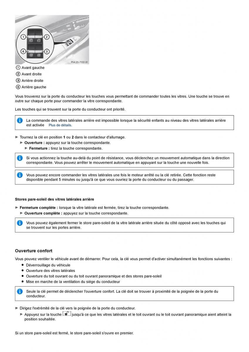 Mercedes Benz S class W221 manuel du proprietaire / page 72