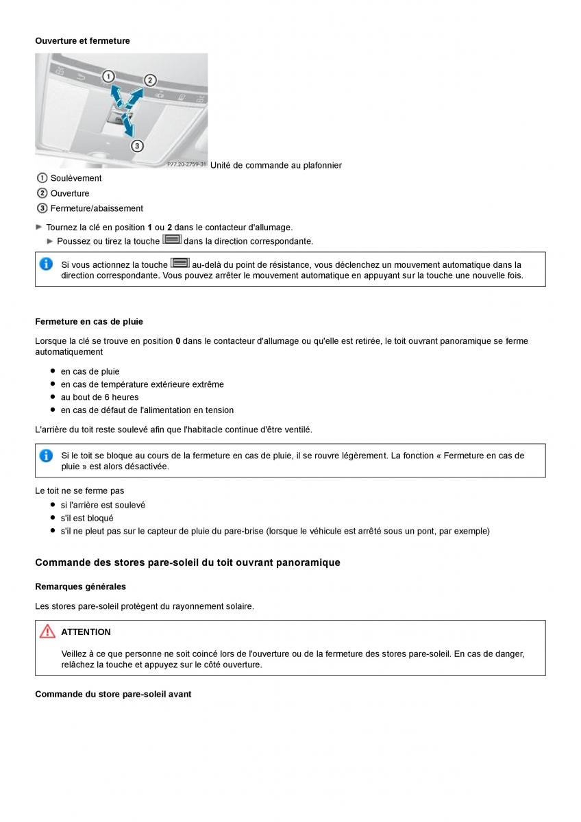 Mercedes Benz S class W221 manuel du proprietaire / page 78