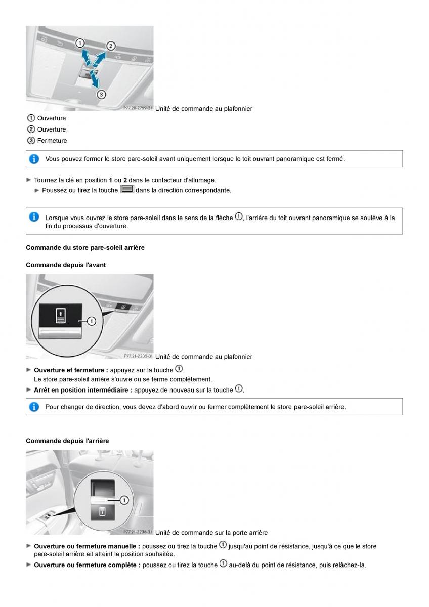 Mercedes Benz S class W221 manuel du proprietaire / page 79