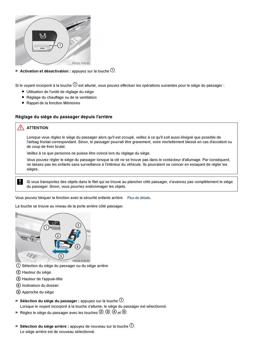 Mercedes Benz S class W221 manuel du proprietaire / page 87