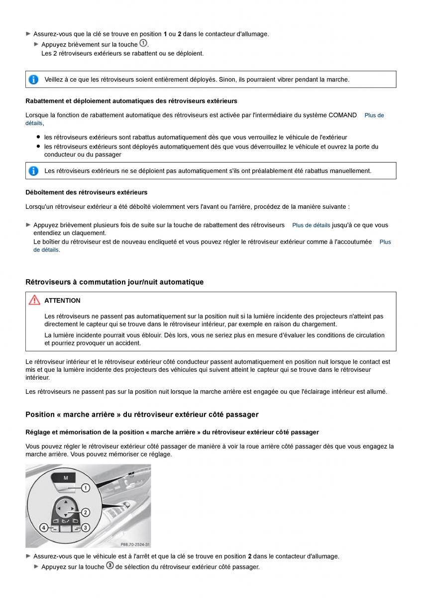 Mercedes Benz S class W221 manuel du proprietaire / page 97