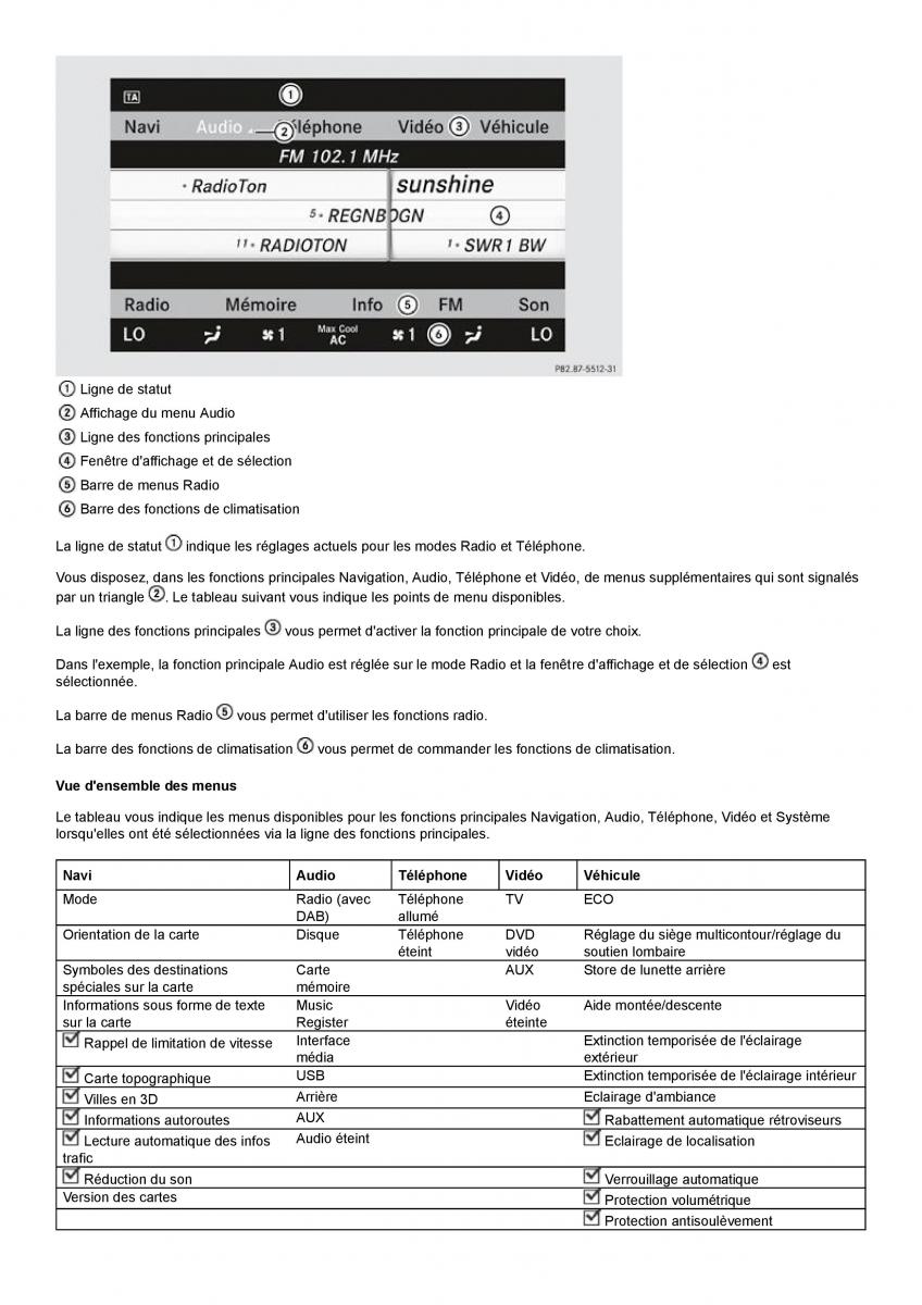 Mercedes Benz S class W221 manuel du proprietaire / page 107