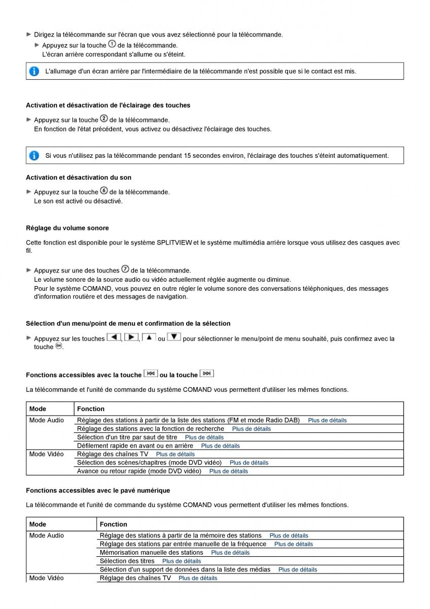 Mercedes Benz S class W221 manuel du proprietaire / page 111