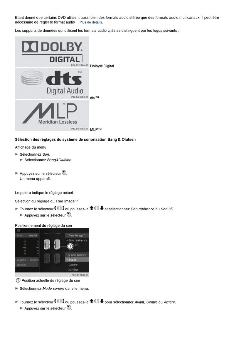 Mercedes Benz S class W221 manuel du proprietaire / page 126