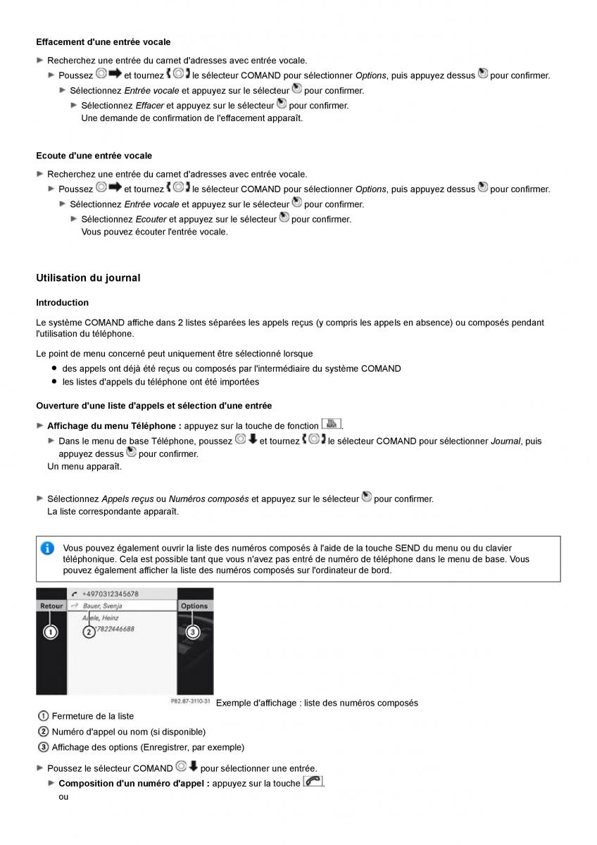 Mercedes Benz S class W221 manuel du proprietaire / page 213