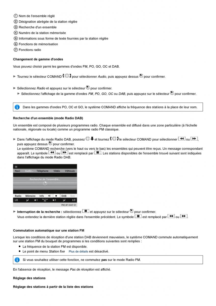 Mercedes Benz S class W221 manuel du proprietaire / page 221