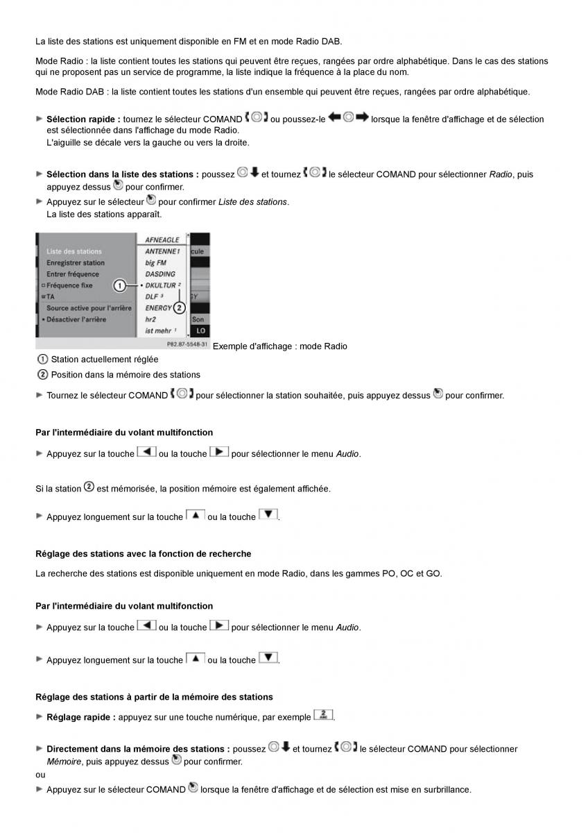 Mercedes Benz S class W221 manuel du proprietaire / page 222