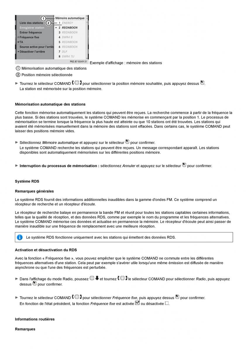 Mercedes Benz S class W221 manuel du proprietaire / page 224