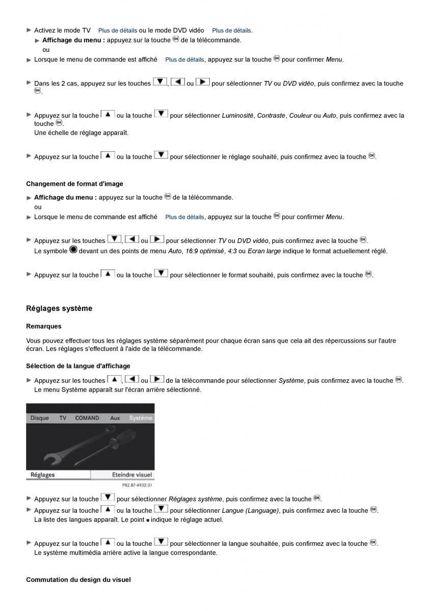 Mercedes Benz S class W221 manuel du proprietaire / page 267