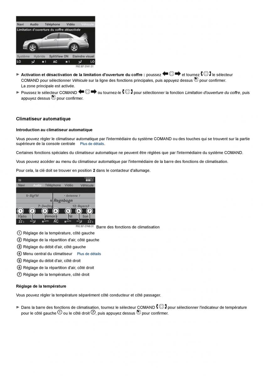 Mercedes Benz S class W221 manuel du proprietaire / page 292