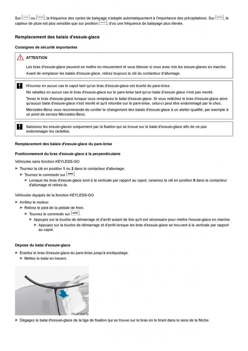 Mercedes Benz S class W221 manuel du proprietaire / page 317