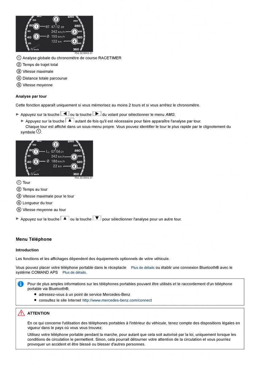 Mercedes Benz S class W221 manuel du proprietaire / page 426