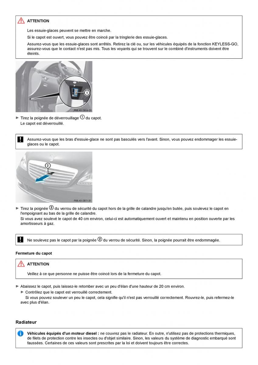 Mercedes Benz S class W221 manuel du proprietaire / page 496