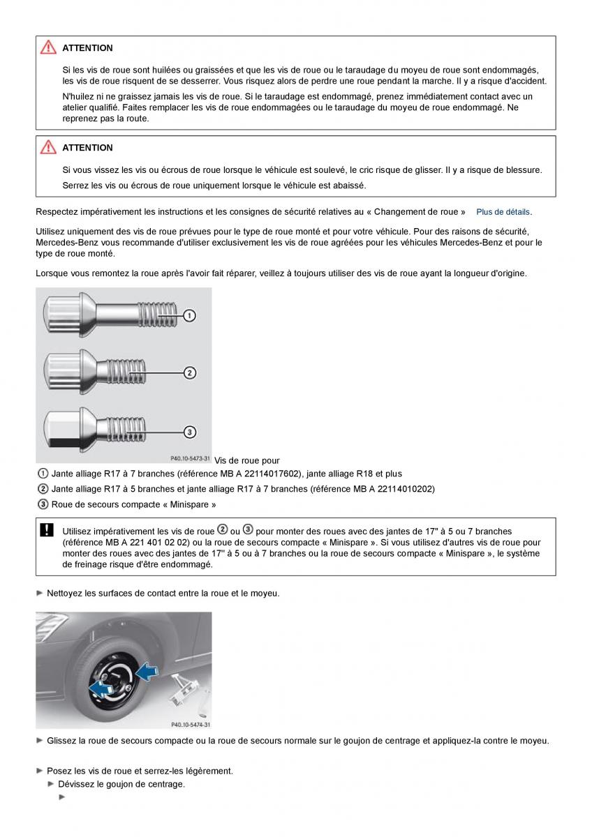 Mercedes Benz S class W221 manuel du proprietaire / page 525