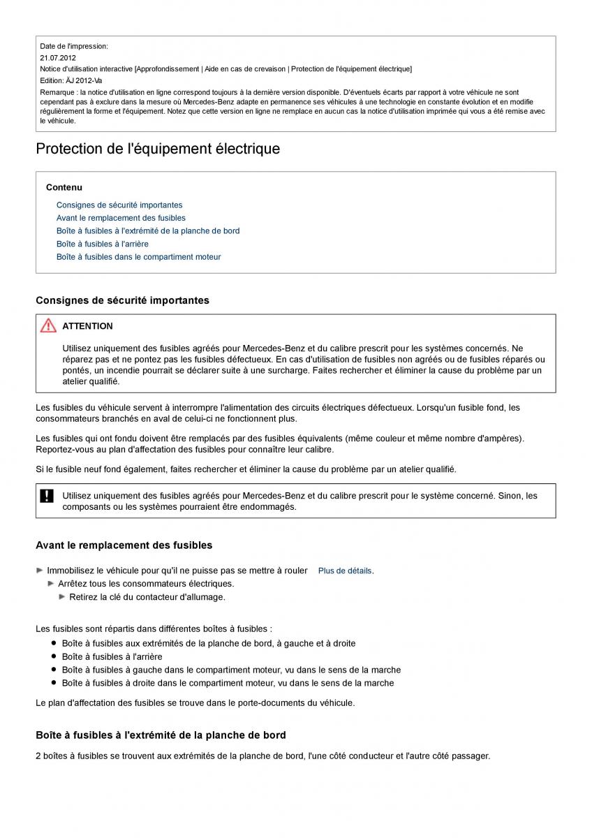 Mercedes Benz S class W221 manuel du proprietaire / page 537