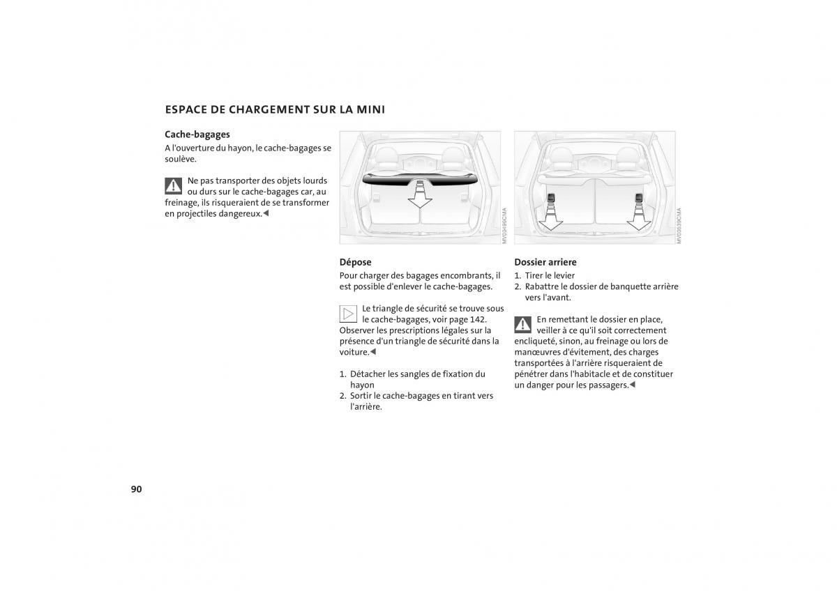 Mini One Cooper manuel du proprietaire / page 92