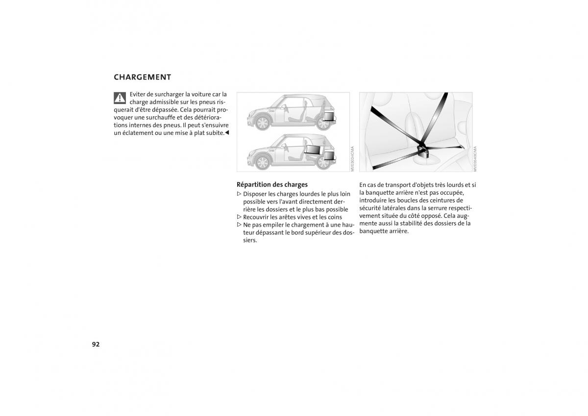 Mini One Cooper manuel du proprietaire / page 94