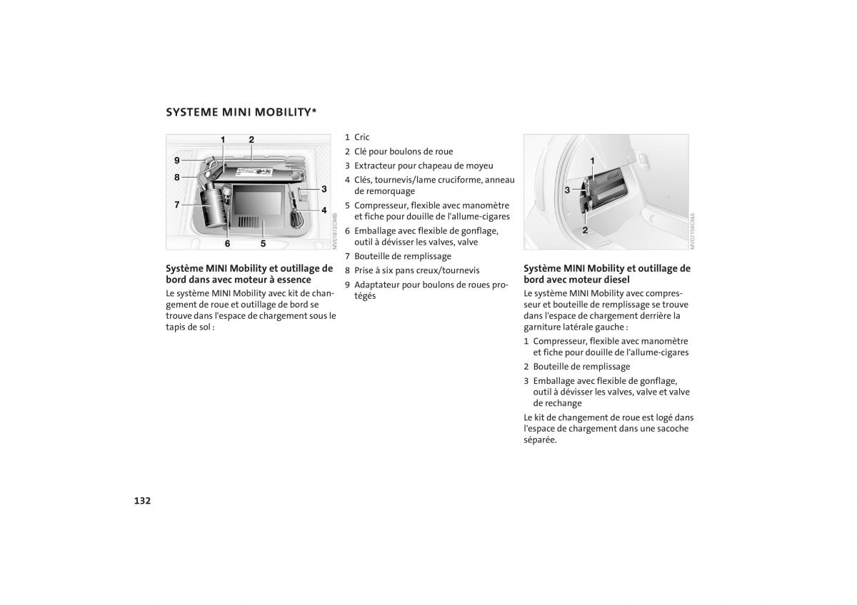 Mini One Cooper manuel du proprietaire / page 134
