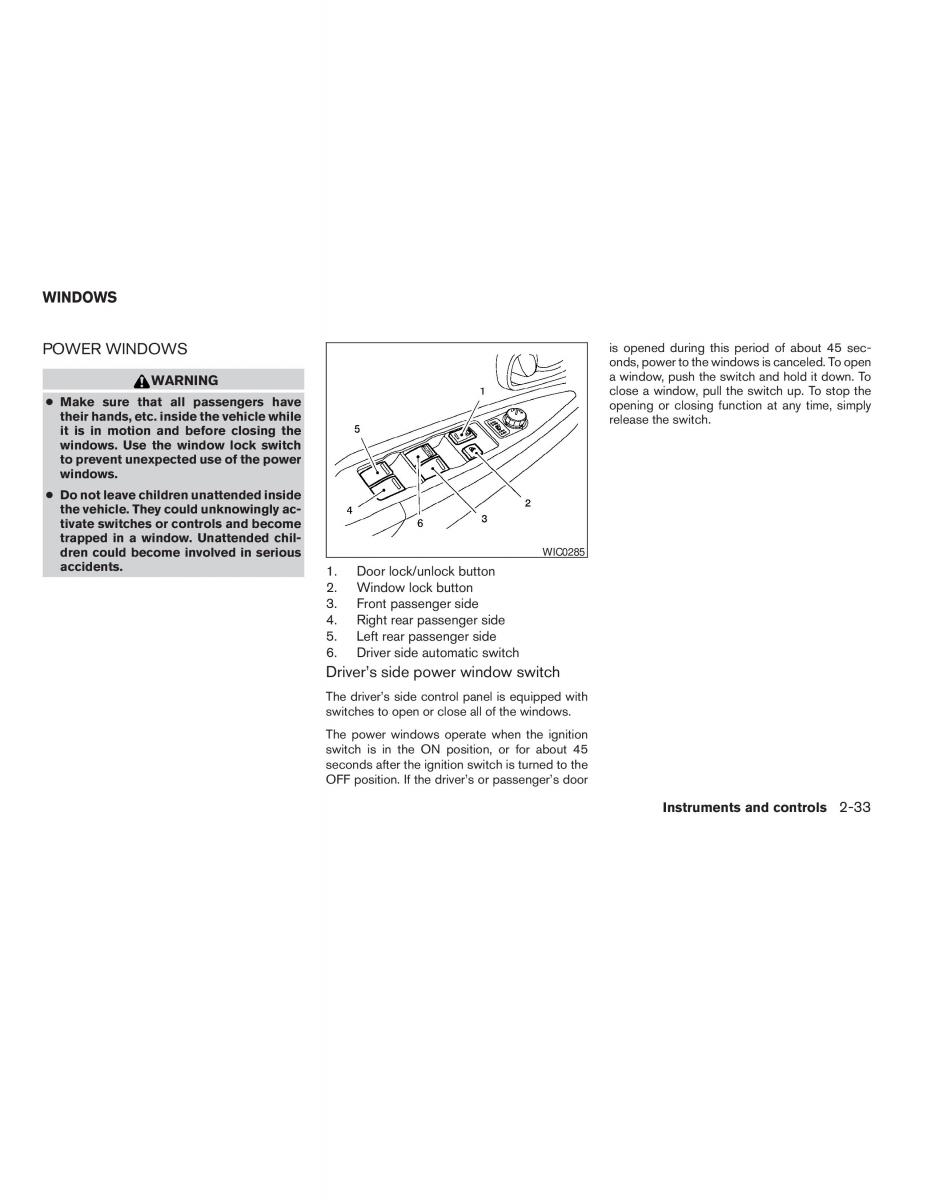 Nissan Altima L31 III 3 owners manual / page 81