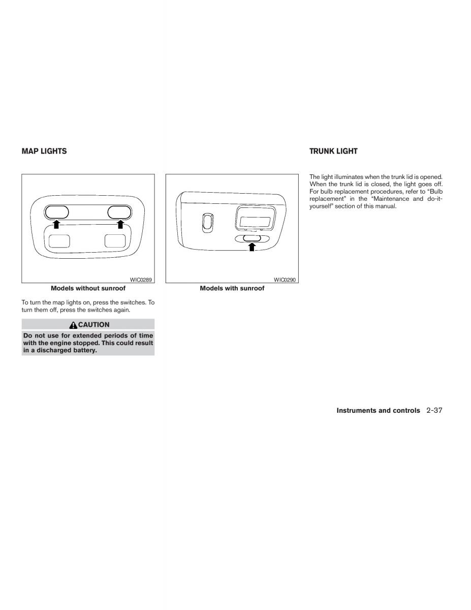 Nissan Altima L31 III 3 owners manual / page 85