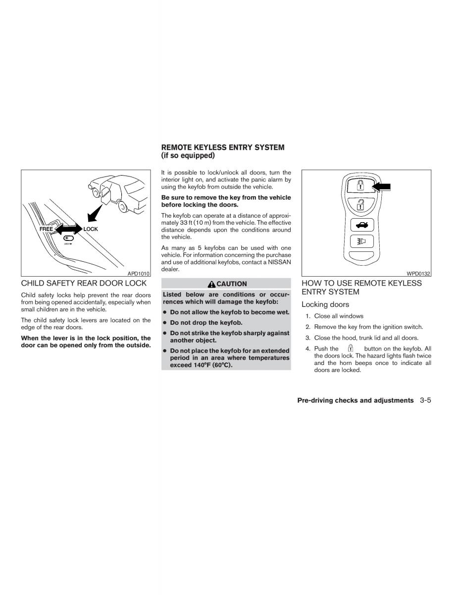 Nissan Altima L31 III 3 owners manual / page 95