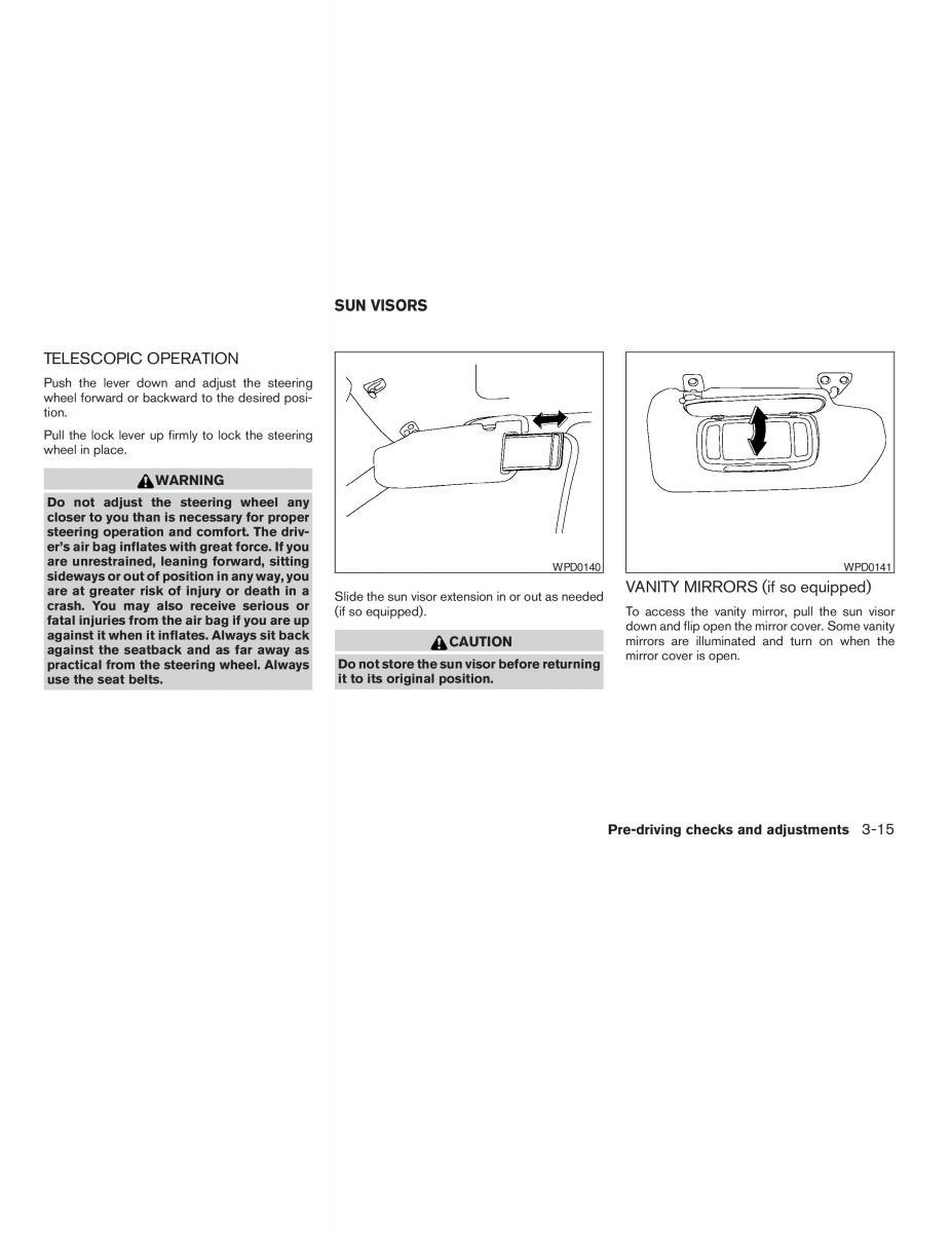 Nissan Altima L31 III 3 owners manual / page 105