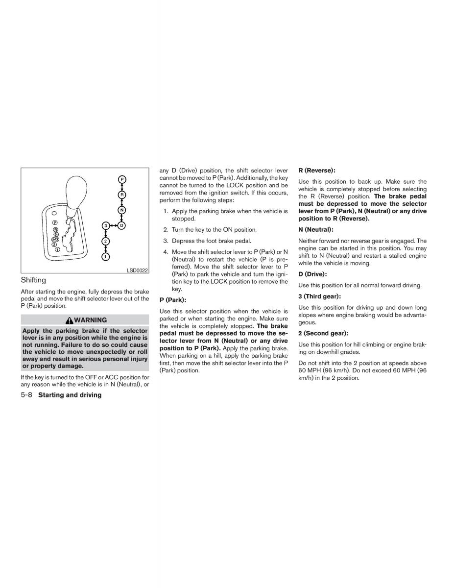 Nissan Altima L31 III 3 owners manual / page 144