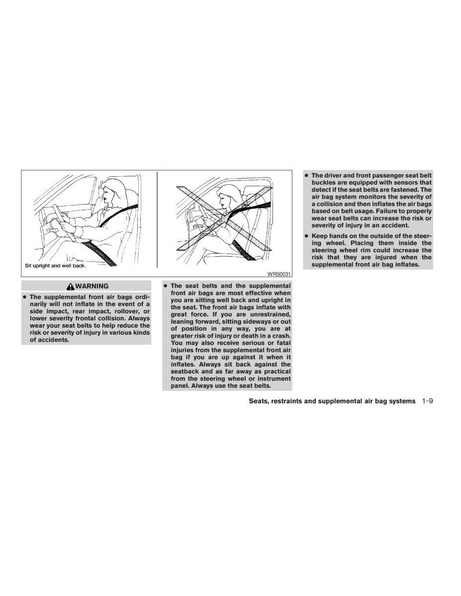 Nissan Altima L31 III 3 owners manual / page 15