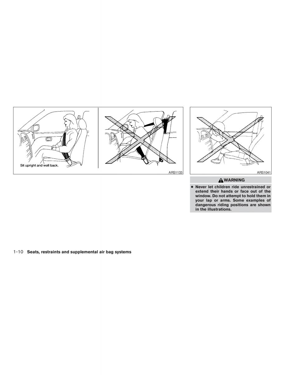 Nissan Altima L31 III 3 owners manual / page 16