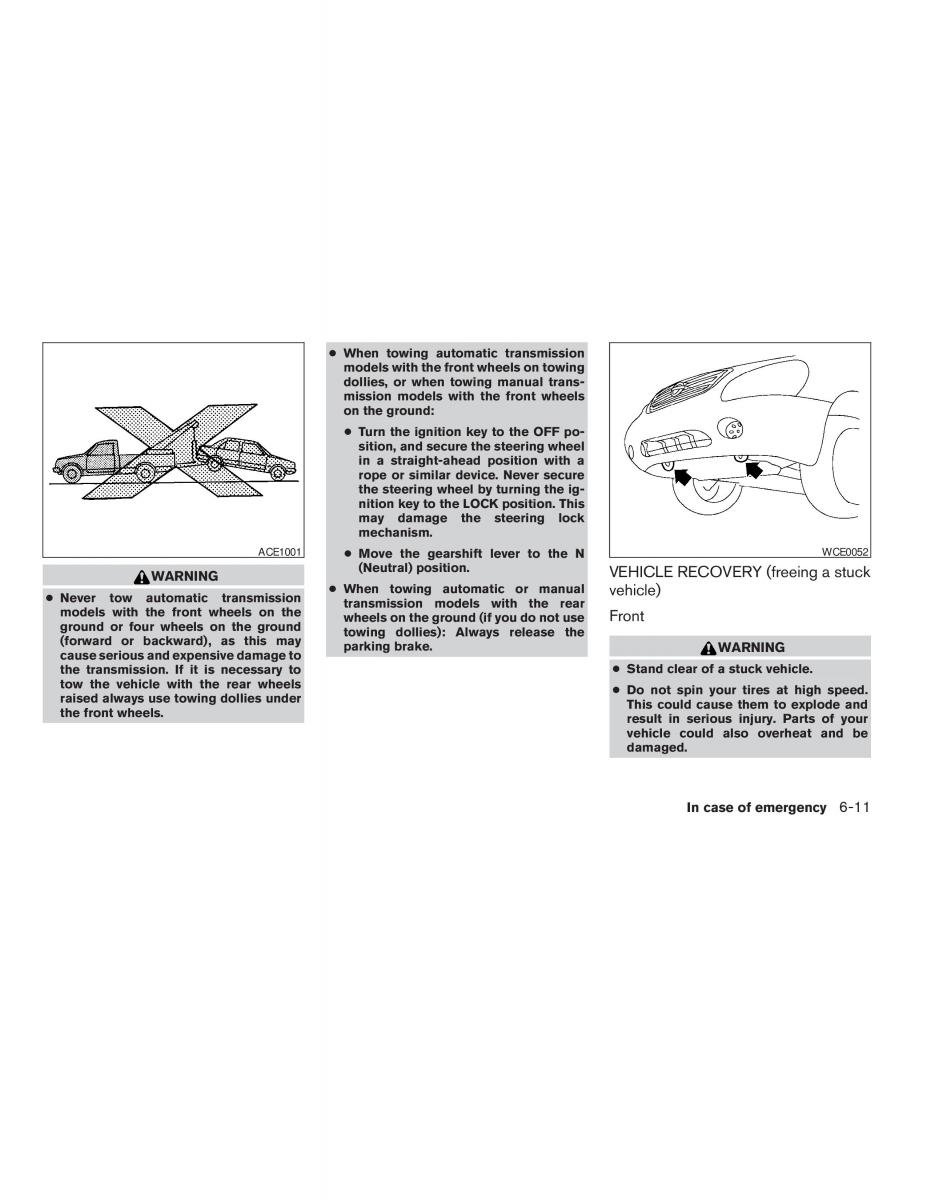 Nissan Altima L31 III 3 owners manual / page 169