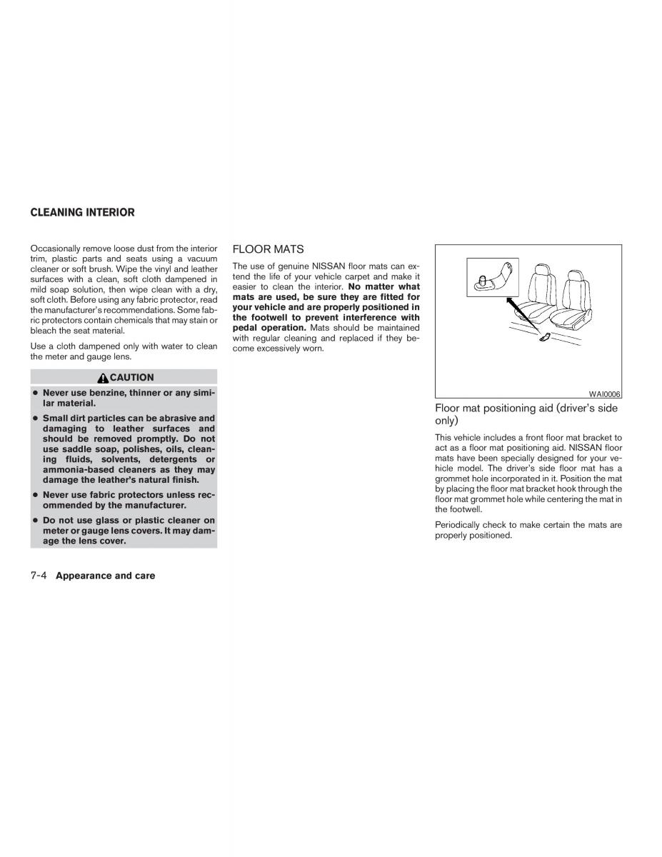 Nissan Altima L31 III 3 owners manual / page 174