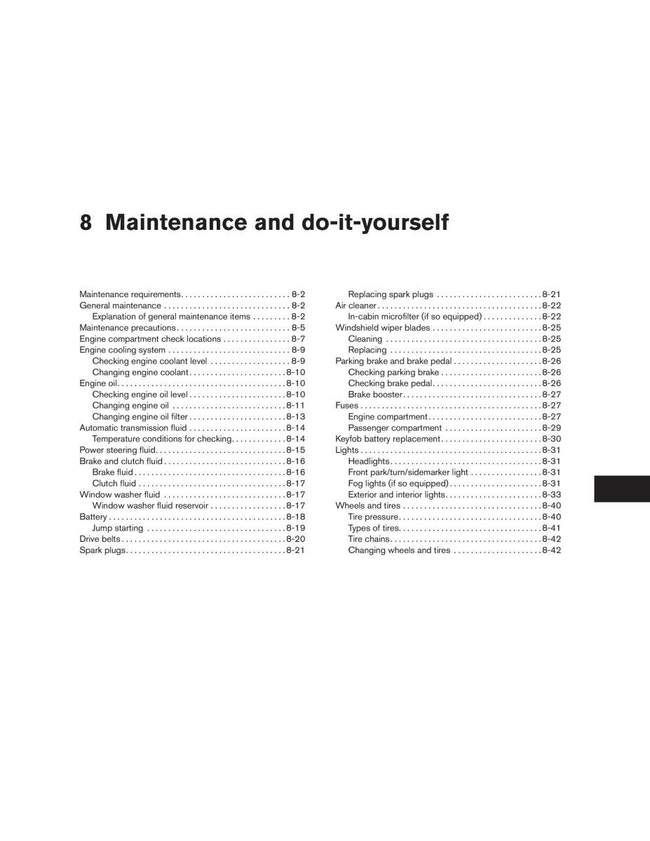 Nissan Altima L31 III 3 owners manual / page 177