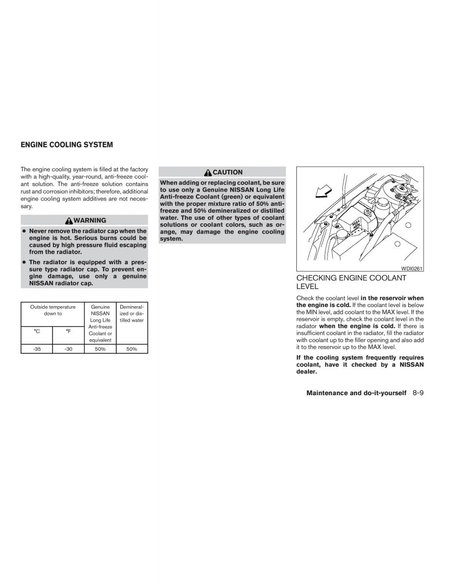 Nissan Altima L31 III 3 owners manual / page 185