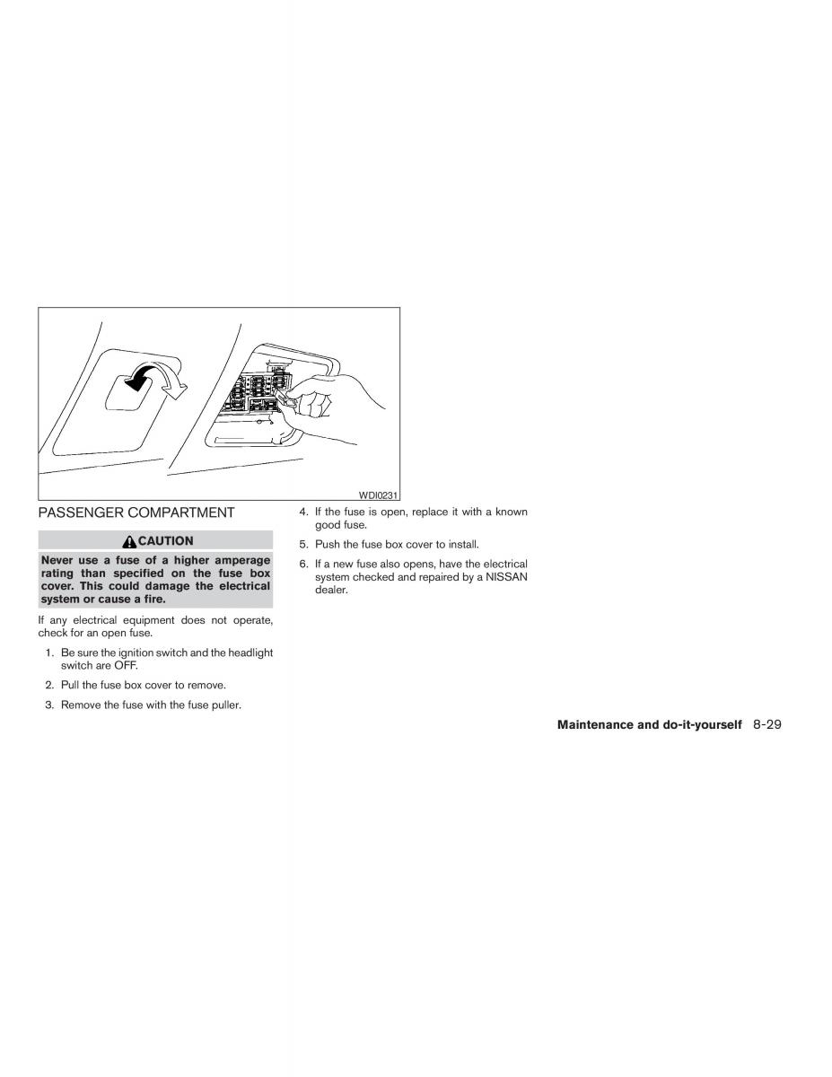 Nissan Altima L31 III 3 owners manual / page 205