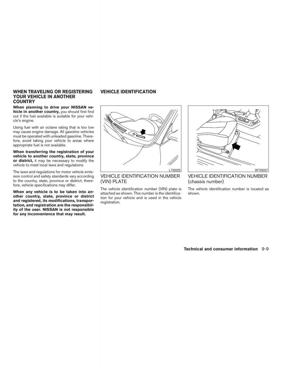 Nissan Altima L31 III 3 owners manual / page 231