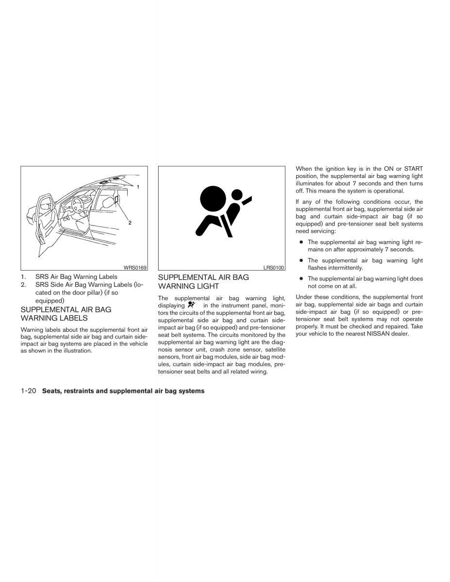 Nissan Altima L31 III 3 owners manual / page 26