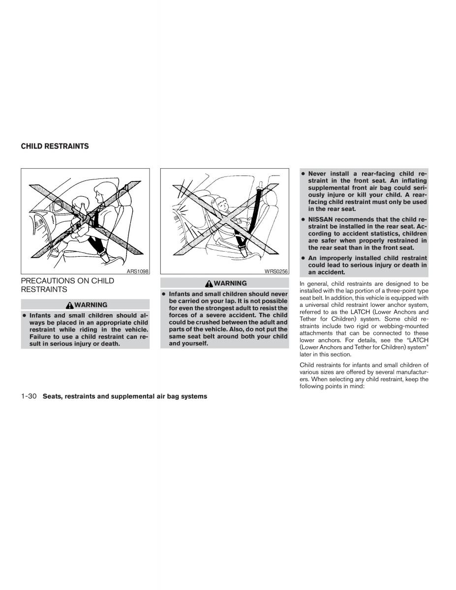 Nissan Altima L31 III 3 owners manual / page 36