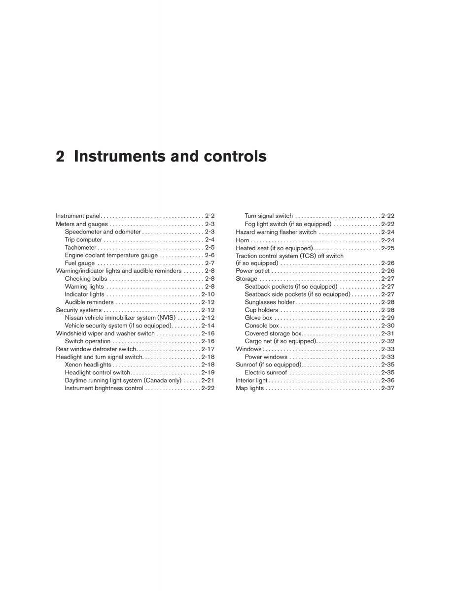 Nissan Altima L31 III 3 owners manual / page 48